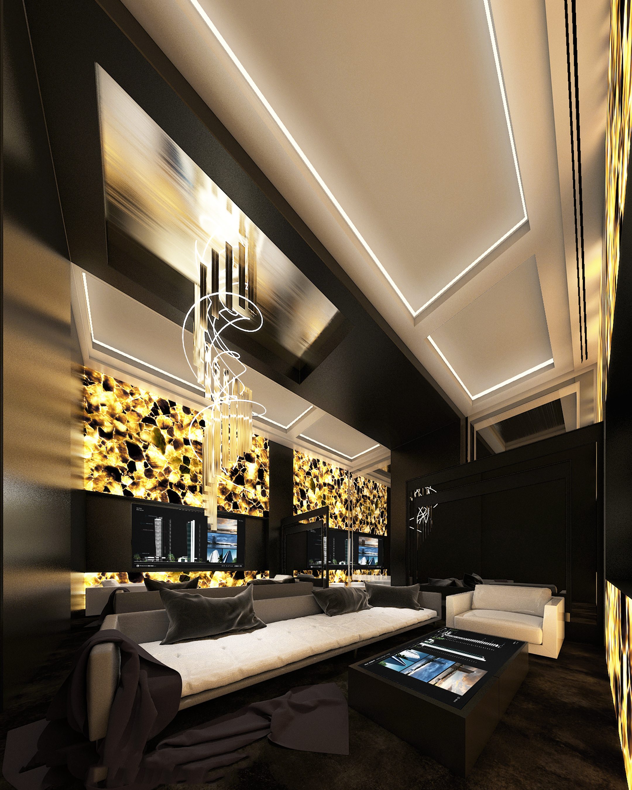 Luxury interior lounge